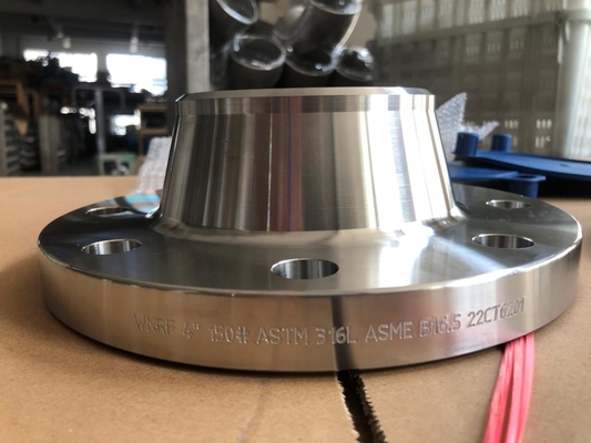 Διπλή κατηγορία 150# φλαντζών A182 GR.F51 ASME B16.5 ανοξείδωτου λαιμών συγκόλλησης