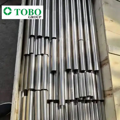 Σωλήνας από κράμα τιτανίου χωρίς συγκόλληση ASTM B338 Gr2 Gr5 Gr9 4" SCH40 για εξάτμιση