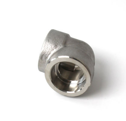 Εξαρτήματα σωλήνων από κράμα χάλυβα 90° Socket Welding Ebow A182F12 3" SCH60 LR για σύνδεση