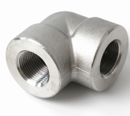 ASME B16.11 SW ανοξείδωτο χάλυβα με νήματα 3000lb 6000 σφυρηλατητής φυτίλισμα σωλήνα υψηλής πίεσης ένωση ζεύξης ένωσης διασταυρούμενο αγκώνα