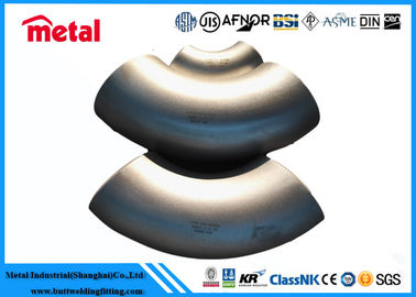 Τοποθέτηση σωληνώσεων χάλυβα UNS N08800 NickelAlloy 45 βαθμός μακροχρόνια κάμψη ακτίνας αγκώνων bw