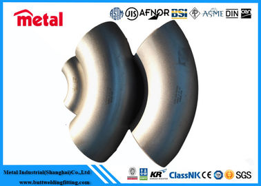 Τοποθέτηση σωληνώσεων χάλυβα UNS N08800 NickelAlloy 45 βαθμός μακροχρόνια κάμψη ακτίνας αγκώνων bw