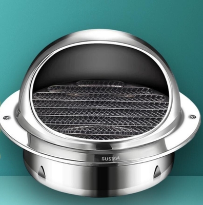 Αδιάβροχος εξαεριστήρας ΚΑΠ 4» ανοξείδωτο 304 60MM καγκέλων εξάτμισης εξαερισμού ανοξείδωτου