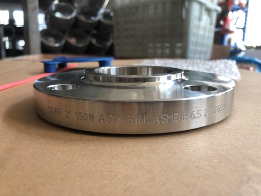 ASME B16.5 Slip-On Flange RF A105 A182 Ατσάλι άνθρακα Ατσάλι από ανοξείδωτο χάλυβα NPS 1/2