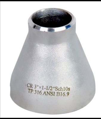 Ομόκεντρος μειωτής ASME B16.9 SCH10 1 X 1/2 συναρμολογήσεων UNS S31803 συγκόλλησης άκρης