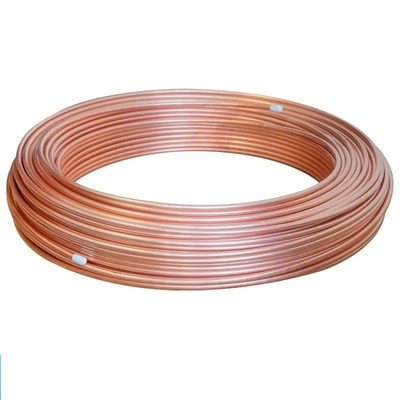 Χωρίς συγκόλληση σωλήνας 1/4 σωλήνας ASTM C11000 σπειρών χάλυβα 3/8 1/2 10m ίντσας ψύξης σπειρών χαλκού