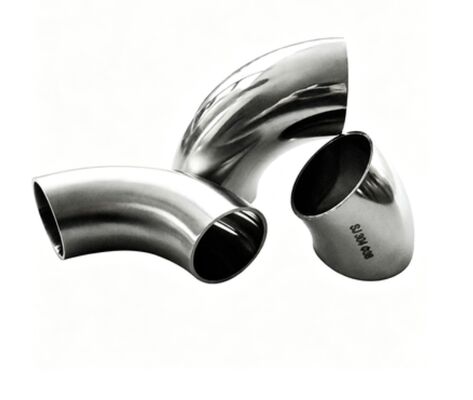 Ποτηροειδής αγκώνας από ανοξείδωτο χάλυβα 304, εξάρτημα συγκόλλησης με εσοχή 90 μοιρών για υδραυλικές εγκαταστάσεις